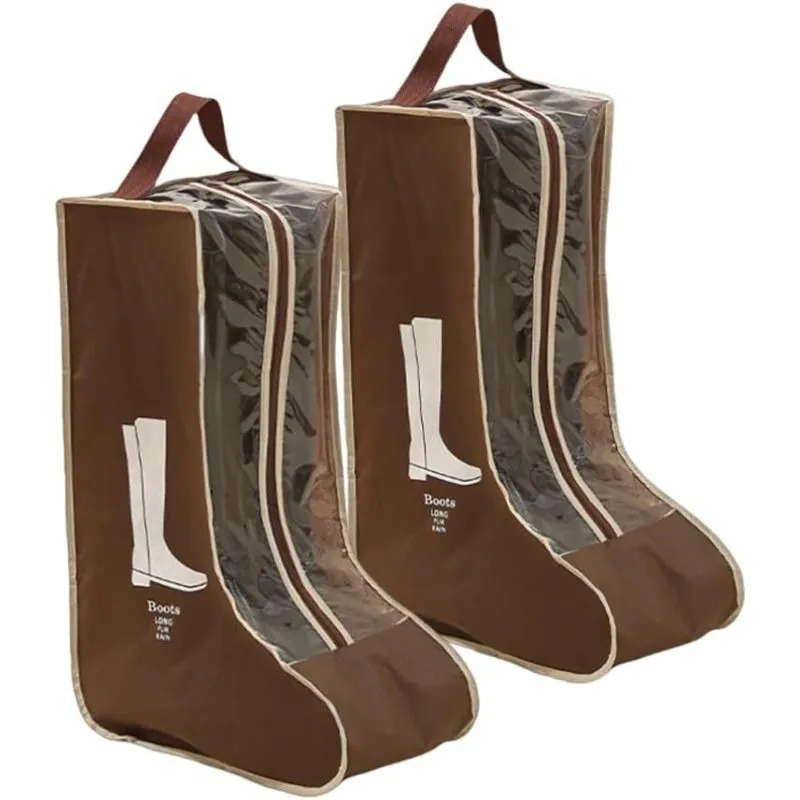 2-Pack Long Boot Storage Bags | Dust-Proof Shoe Organiser with Handle