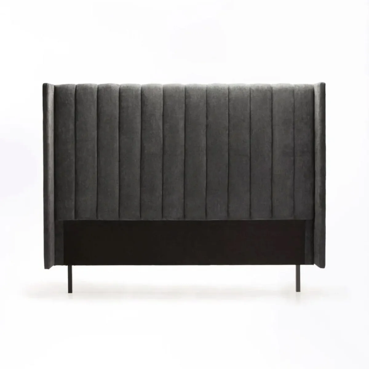 Bria Fabric Headboard- Dark Grey