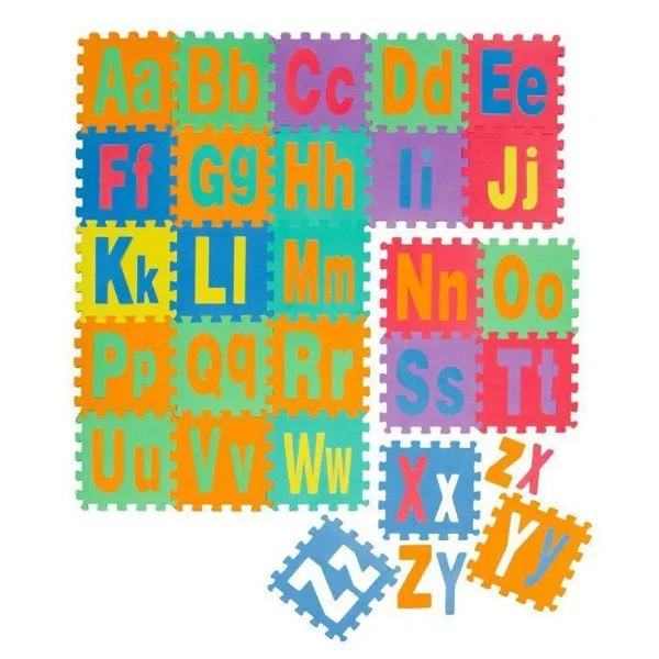 Educational Uppercase & Lowercase Eva Puzzle Play Mat for Kids (26 Piece)
