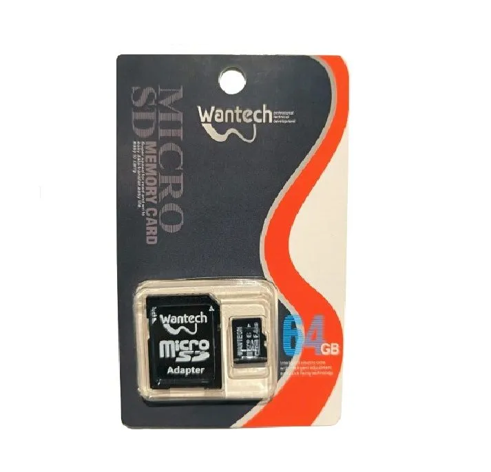 Wantech 64GB Micro SD Memory Card with Adaptor