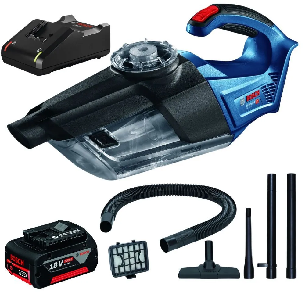 Bosch - Cordless Vacuum Cleaner incl Accessories with 5Ah Battery & Charger