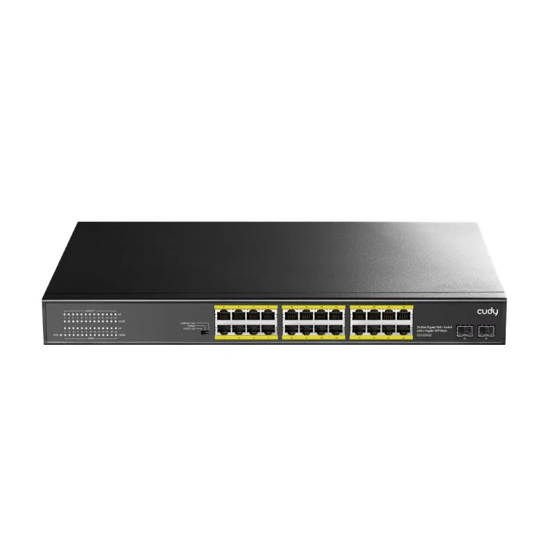 Cudy 24-Port Gigabit PoE+ Switch, 300W, 2 SFP, Rackmount