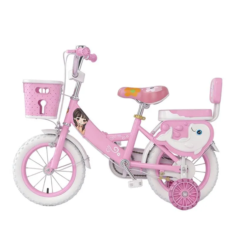 16-Inch Children's Bicycle, Perfect for Backyard, Park, and Street Riding. - Pink