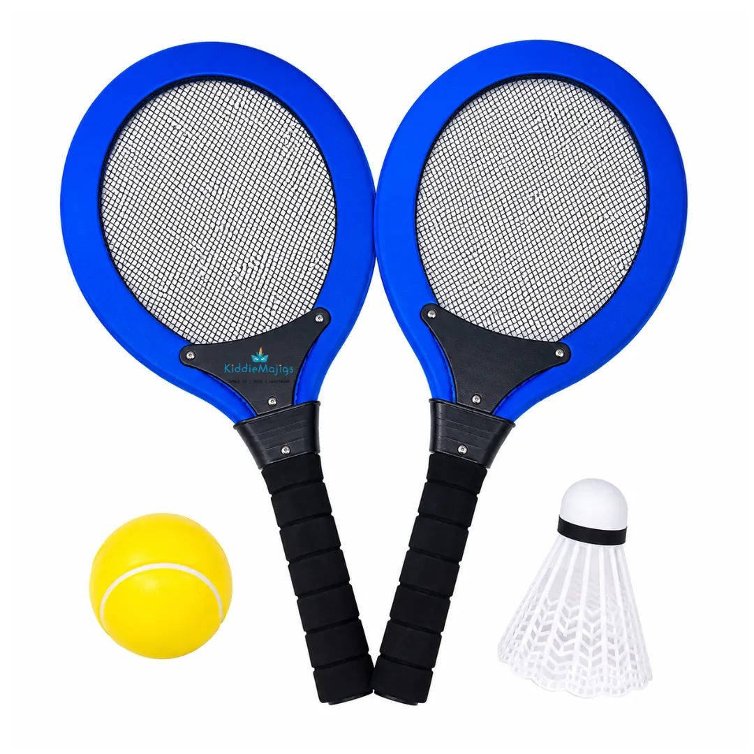 Racket Set with Ball & Shuttlecock - Blue Outdoor Sports Toy