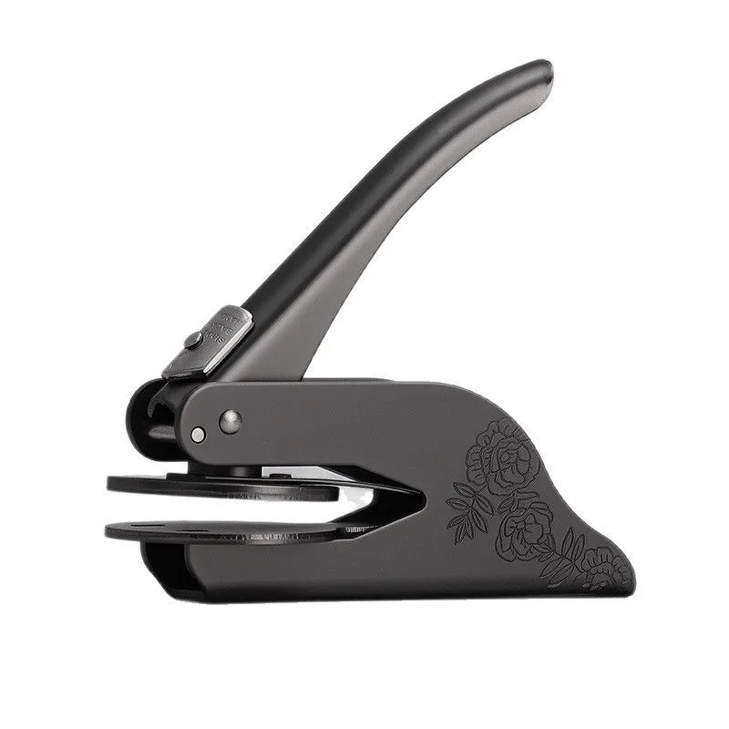 Handheld Embossing Pliers for Paper, Leather & Cardstock - Black