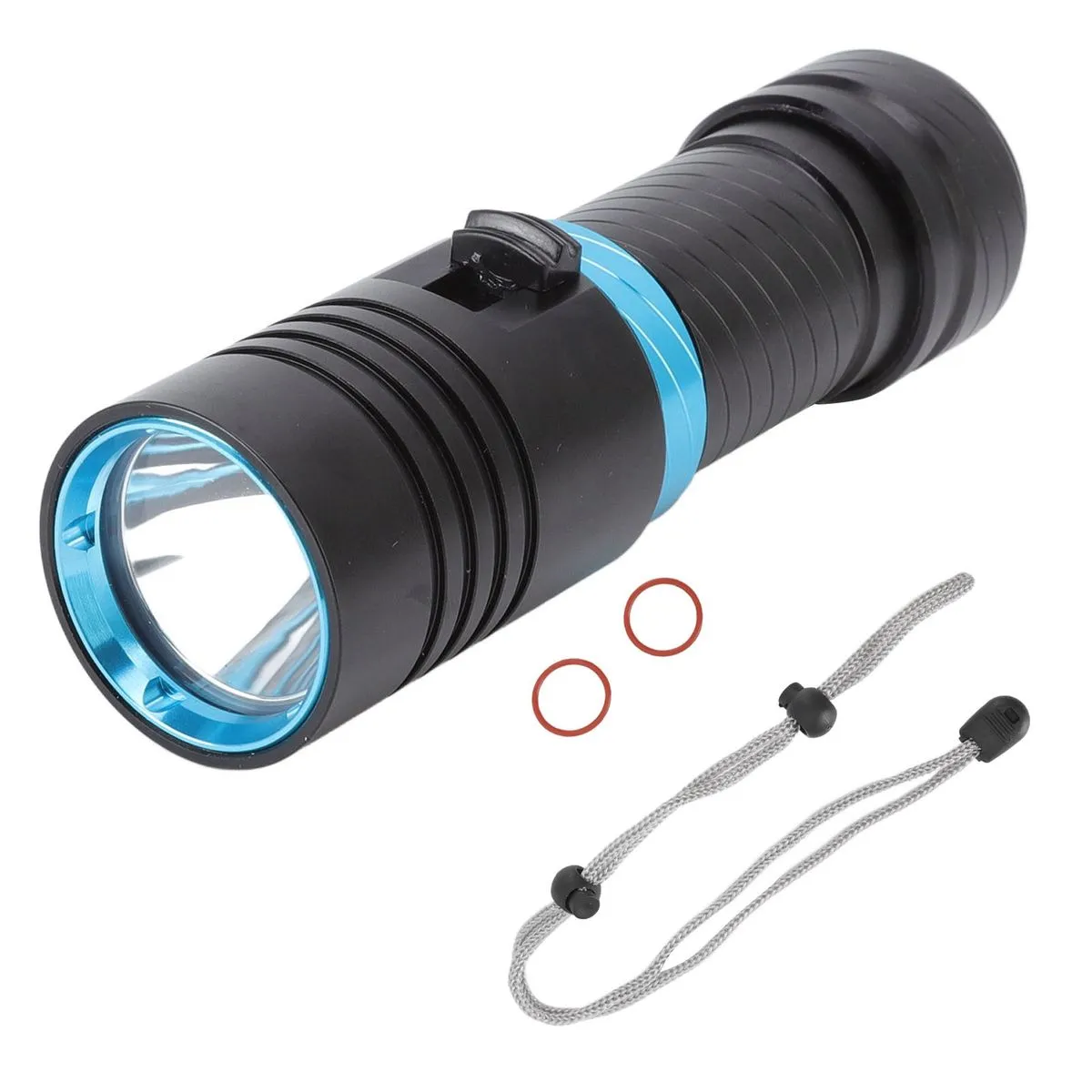 5000LM IPX8 100m Infinitely Dimmable Diving Flashlight