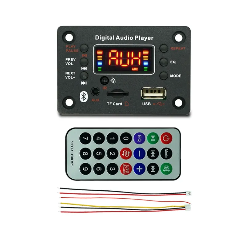 2X40W Amplifier Stereo MP3 Decoder Board 7V-25V Audio Power Bluetooth 5.0 F