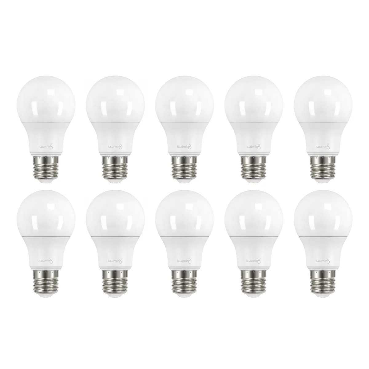illumin8 A60 E27 5W LED Light Bulbs Daylight 6500K - 10 Pack
