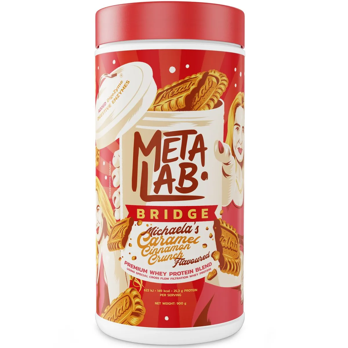 METALAB Bridge Premium Whey Protein Blend (900g) - Caramel Cinnamon Crunch