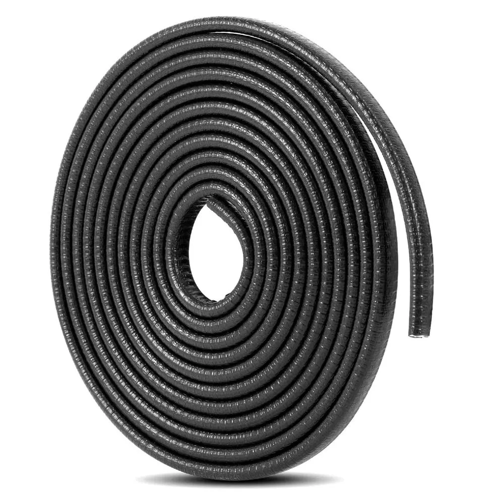 Universal Car Door Edge Guards 20M U-Shape Rubber Trim-No Glue Installation - Black