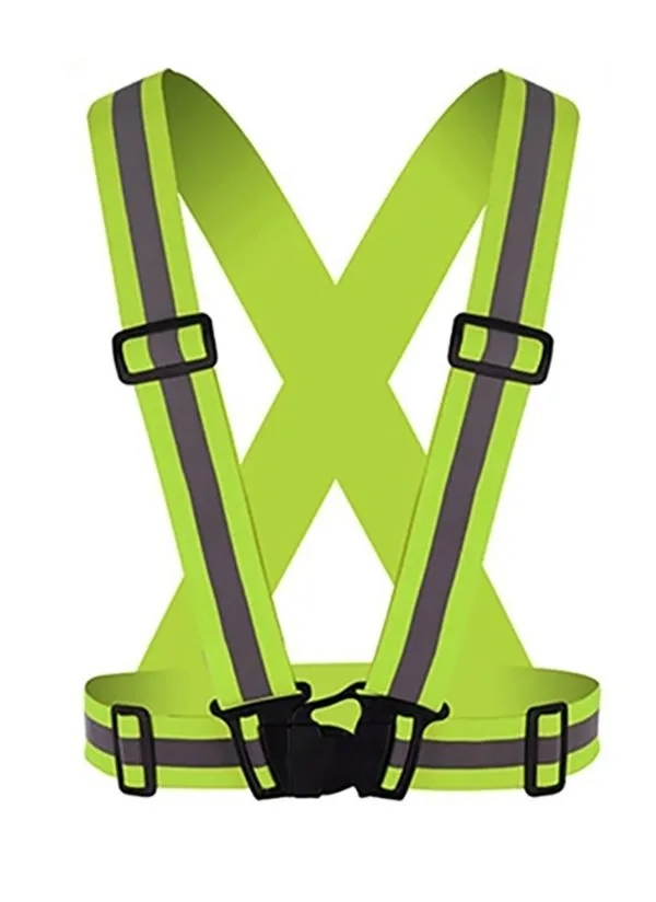 Motorcycle / 4X4 Reflective Vest - Lumo Green