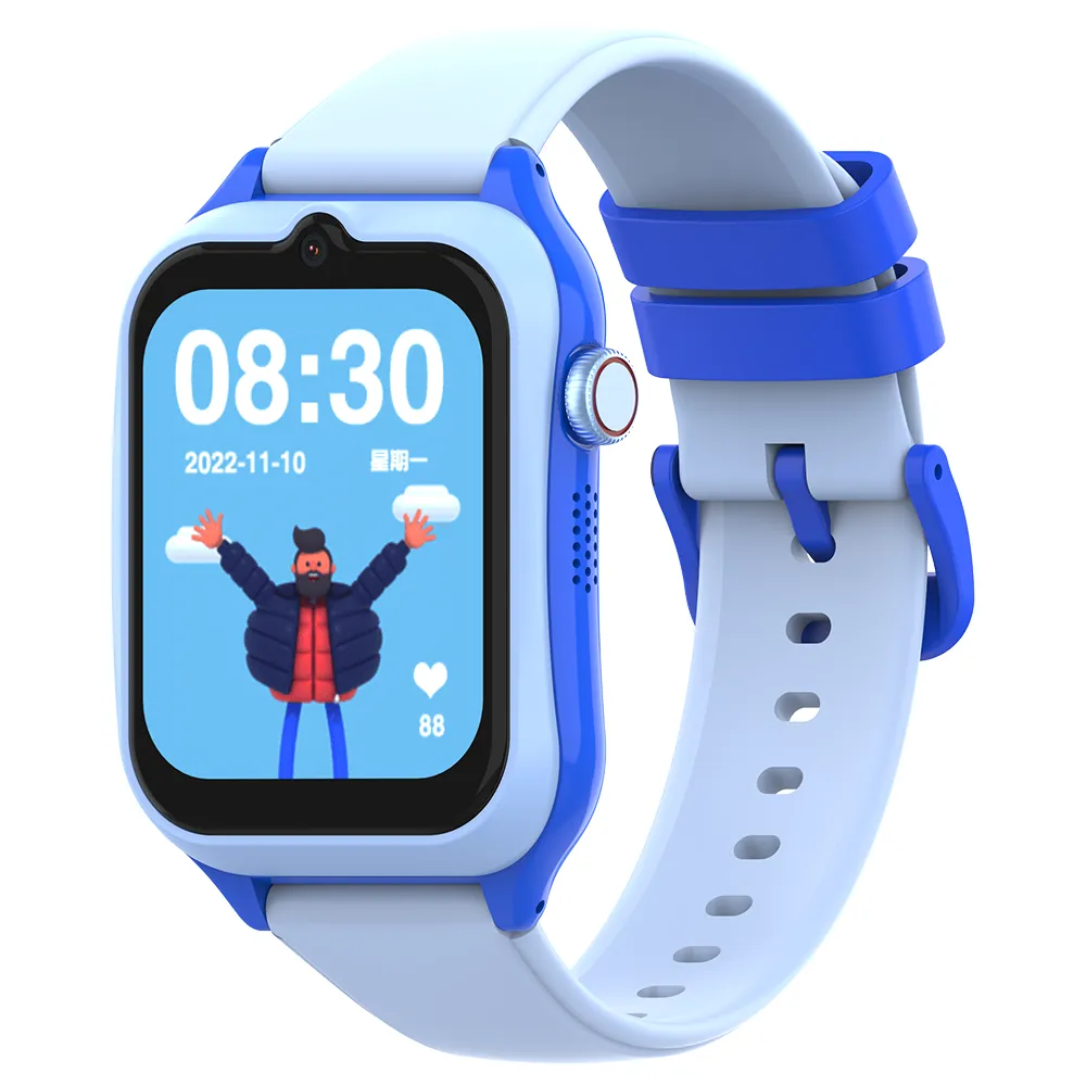 Kids GPS Smart Watch with 4G Calling IP67 Waterproof Blue
