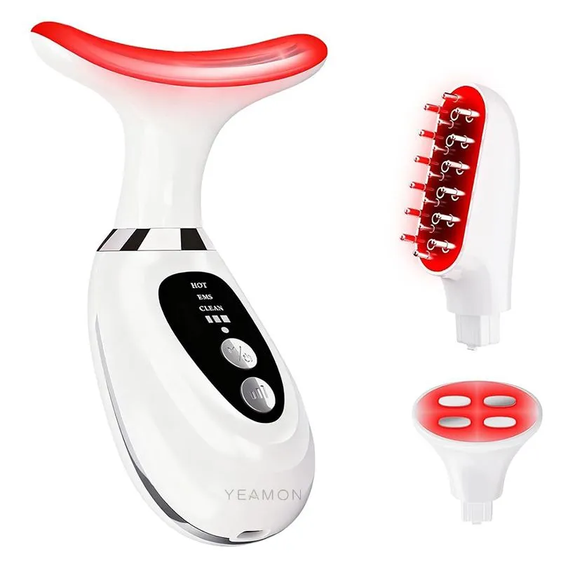 Red Light Therapy Facial Massager for Face Neck & Eyes 7 Color Care
