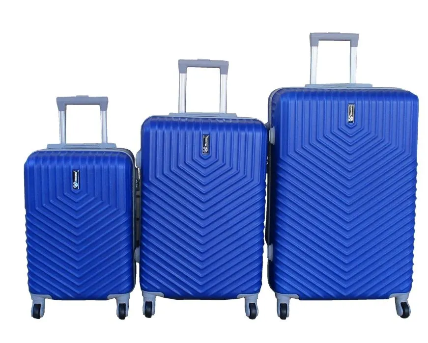 3-Piece Travel Luggage Suitcase Bag Set-Stylish, And Convenient - Blue