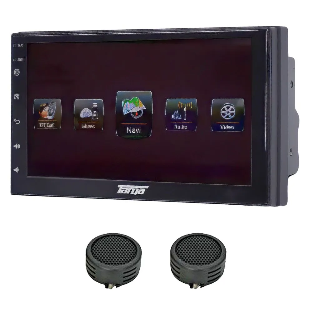Targa TDA-732 7" Media Player with Android 12/Carplay & Evo Tweeters