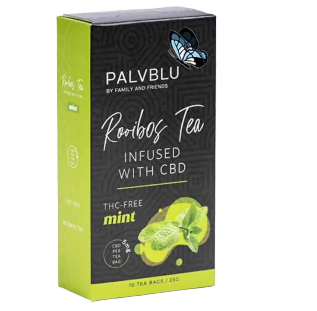 Palvblu Rooibos CBD Mint Infused Tea (10 Teabag's Per Box)
