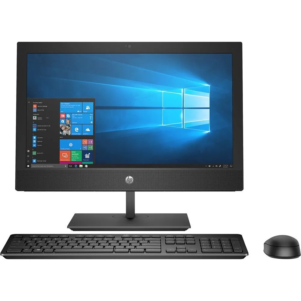 Refurbished HP ProOne 400 G4 All-in-One 20" HD+ Intel i5 8th Gen SSD + HDD