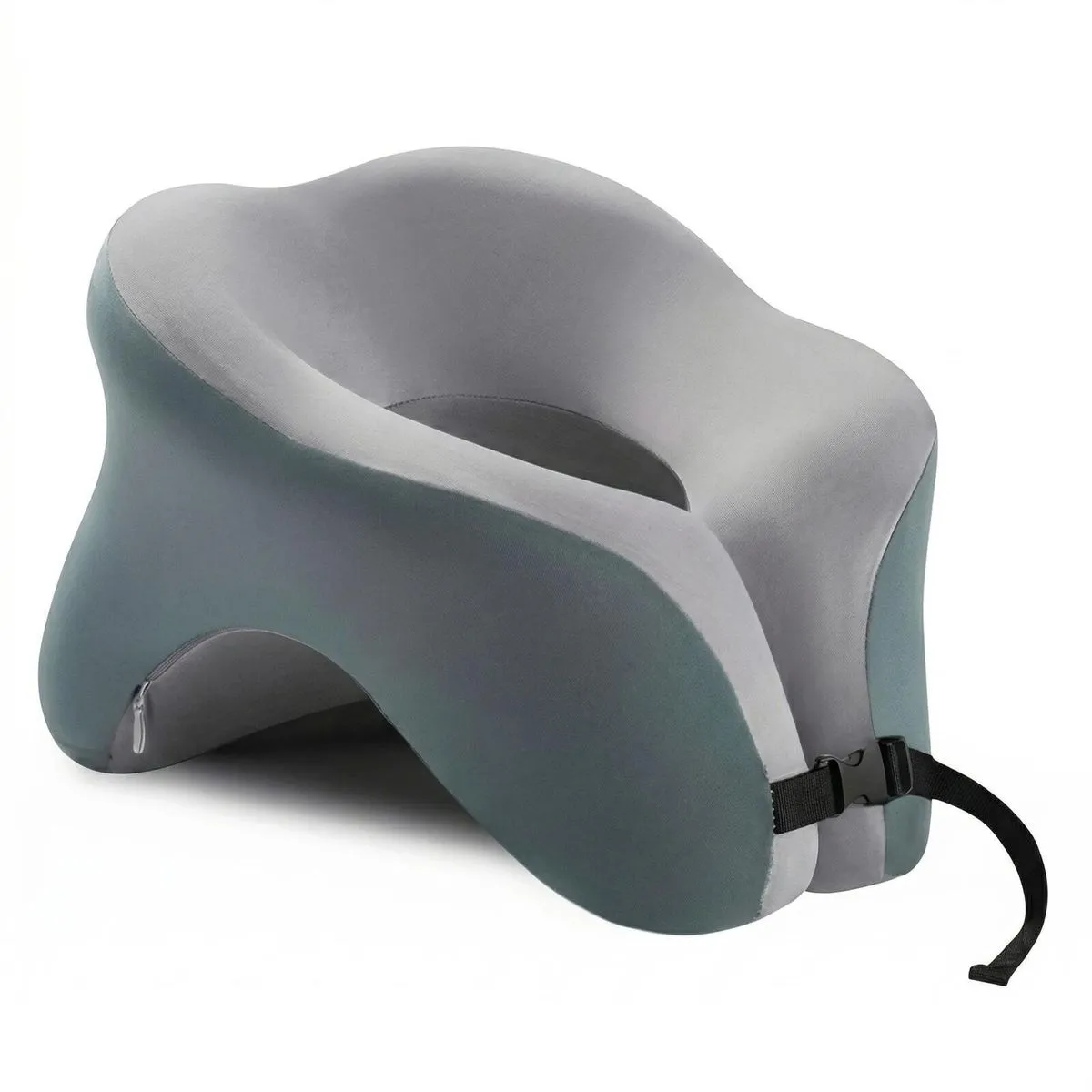 PAUHN 2-in-1 Memory Foam Travel Pillow - 360 Adjustable Neck Support