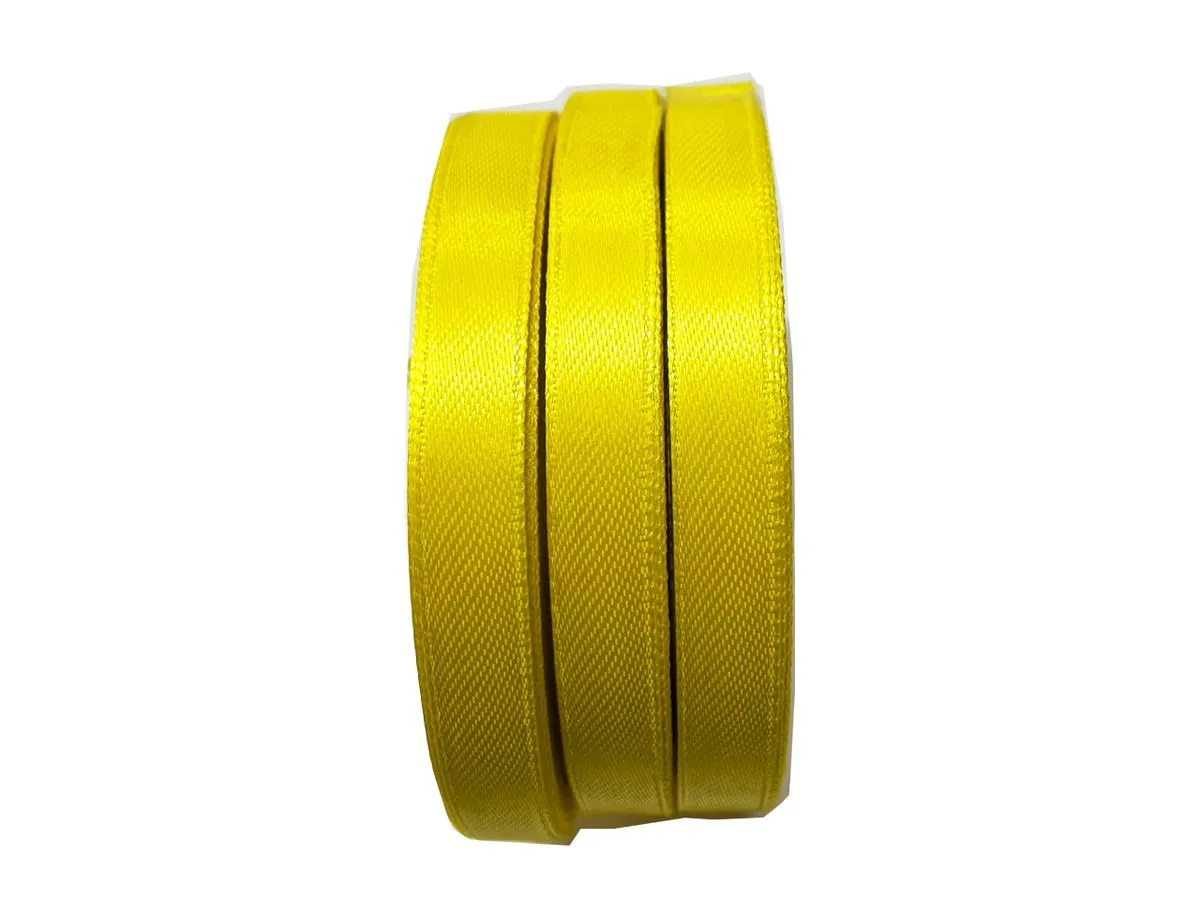 BEAD COOL - Satin Ribbon - 10mm width - Yellow - Bows and Wrapping - 60m