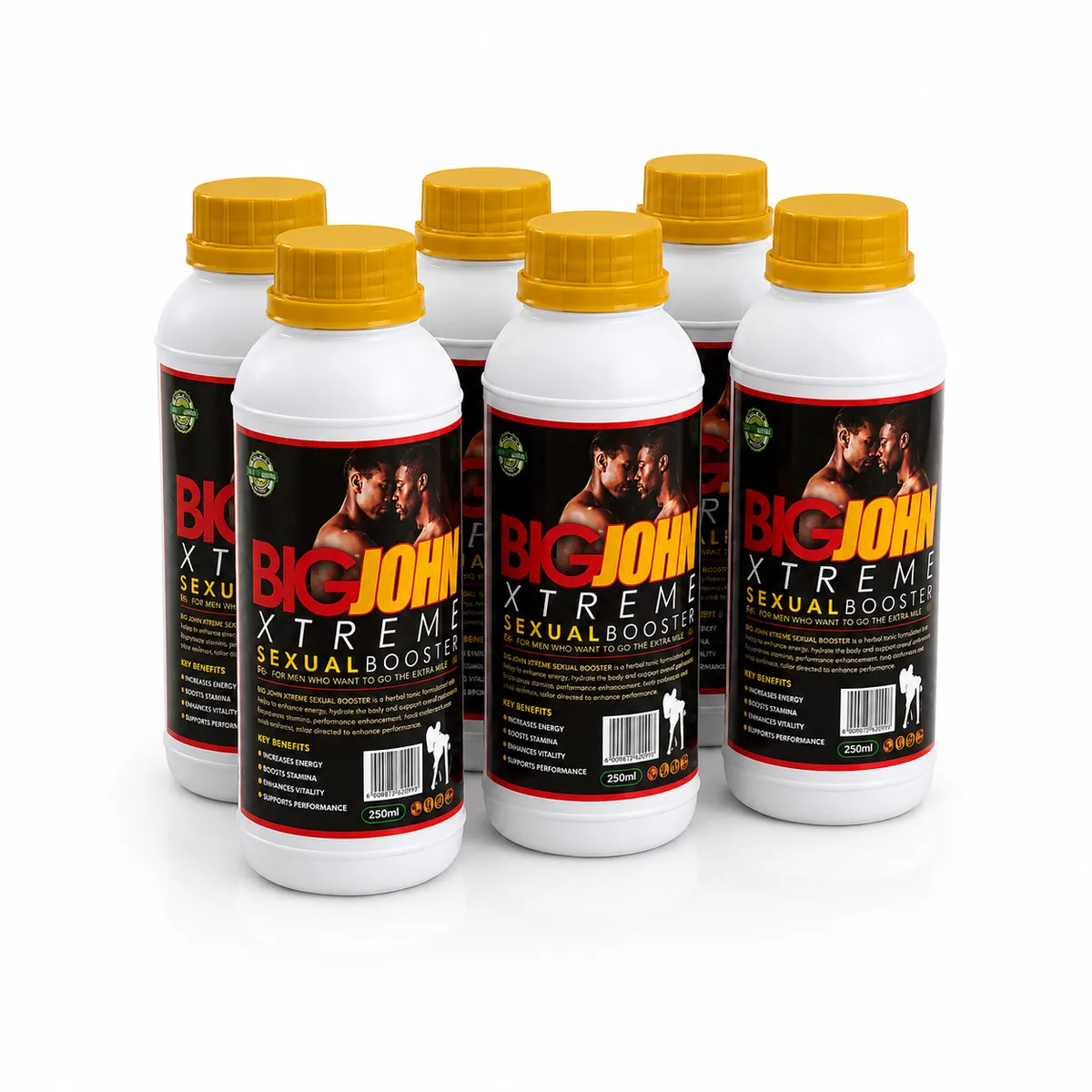 BigJohn Xtreme Premium Herbal Libido and Perfomance Formula - 6 Bottle Pack