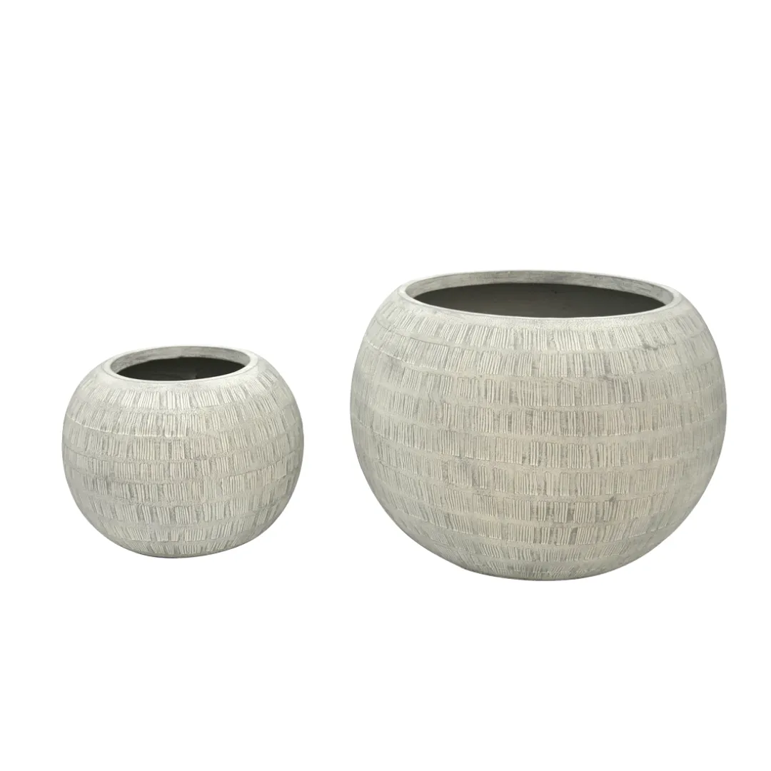 Flower Pots & Planters, Lightweight 13.5kg Set 2 Bosa Ball design