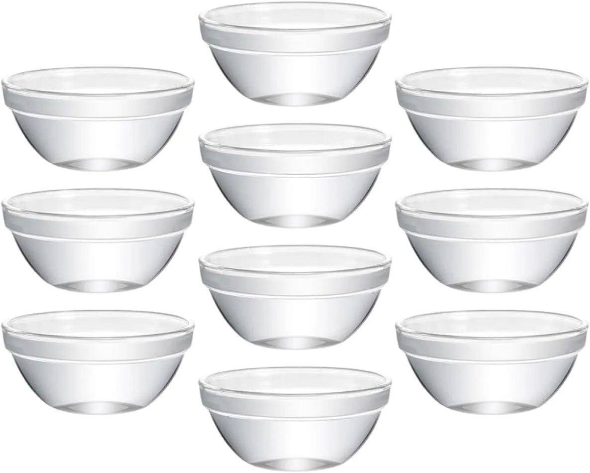 Heat-resistant Glass Salad Bowls Kitchen Home Dessert Serving