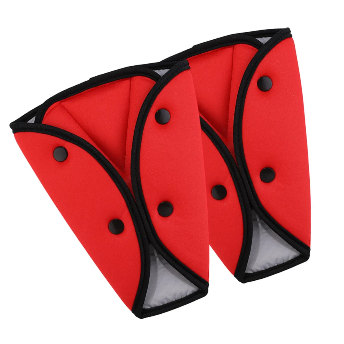 2 Pack Seatbelt Adjuster for Kids Kids Car Seat Belt Adjuster - Red