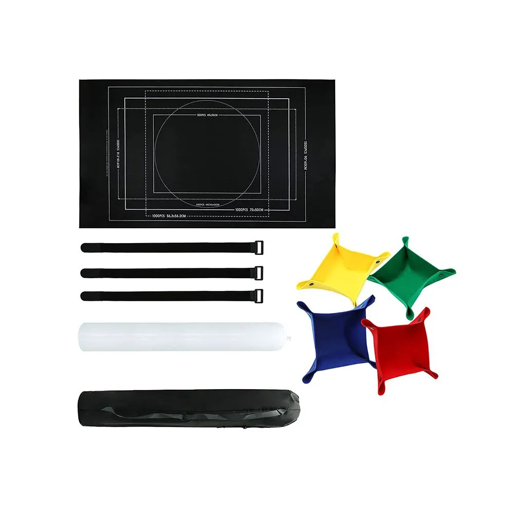Jigsaw Roller Puzzle Mat Kit with Storage Bag - Black