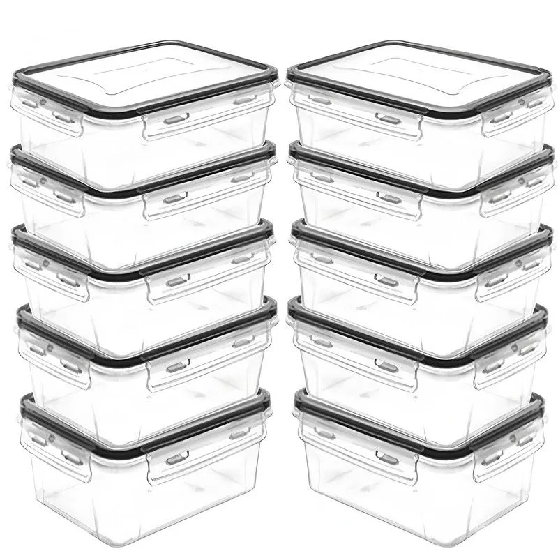 10-Piece Set 840ml Food Storage Containers with Lids, Airtight Containers