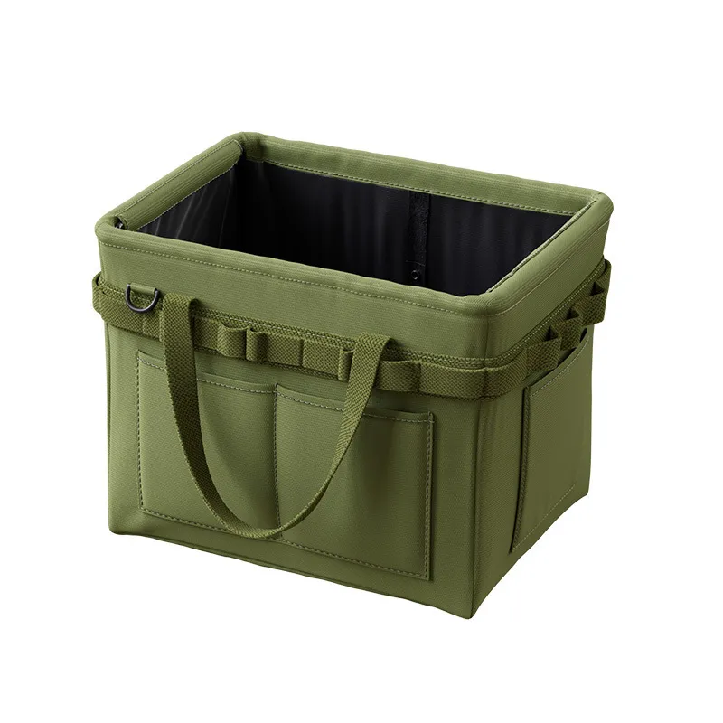 Foldable Heavy Duty Tool Bag Oxford Cloth Storage with Multiple Pockets