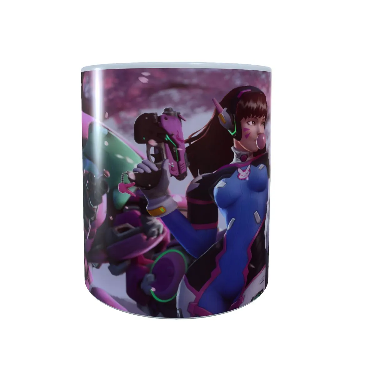 Diva in Sakura Flowers - Overwatch Coffee Mug