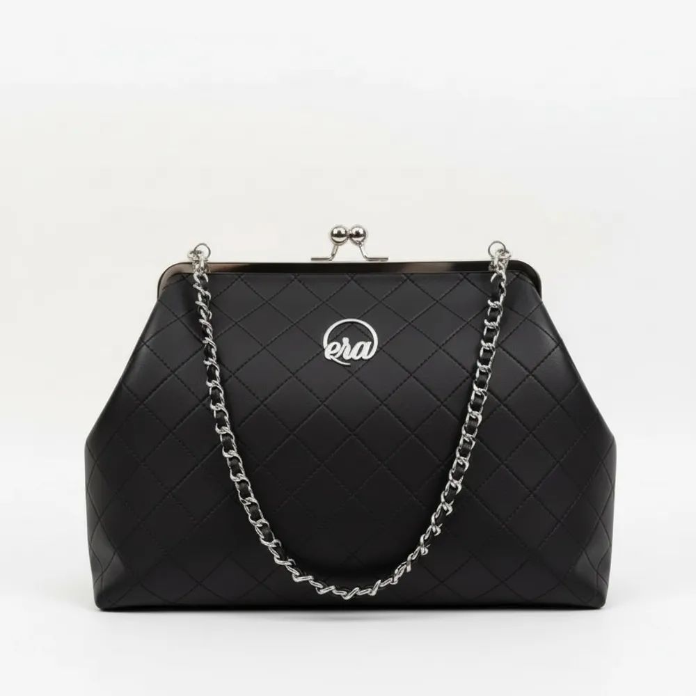 Era By DJ Zinhle Oversize Kisslock Bag - Black