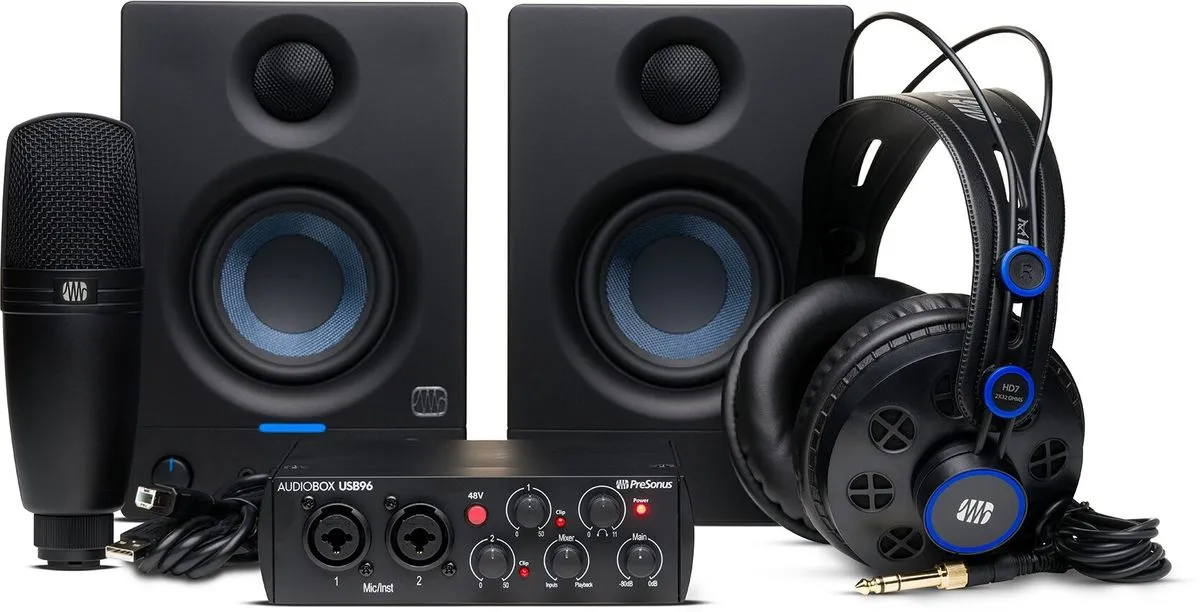PreSonus AudioBox 96k Complete Bundle Recording Pack