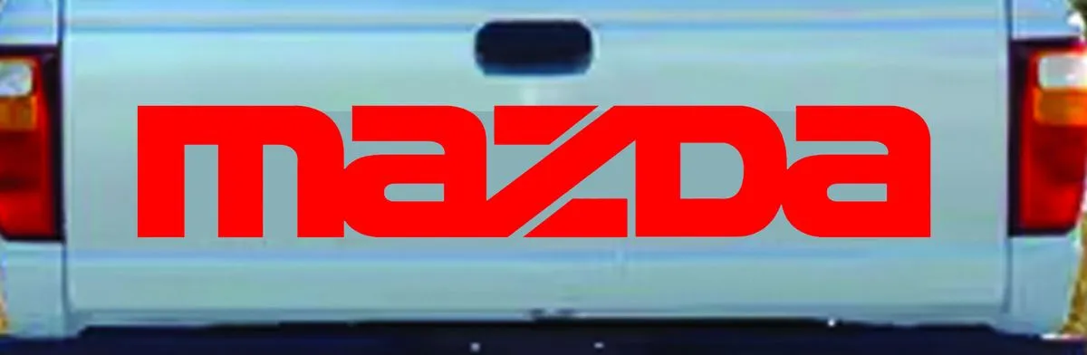Mazda Red Tailgate Vinyl Sticker.