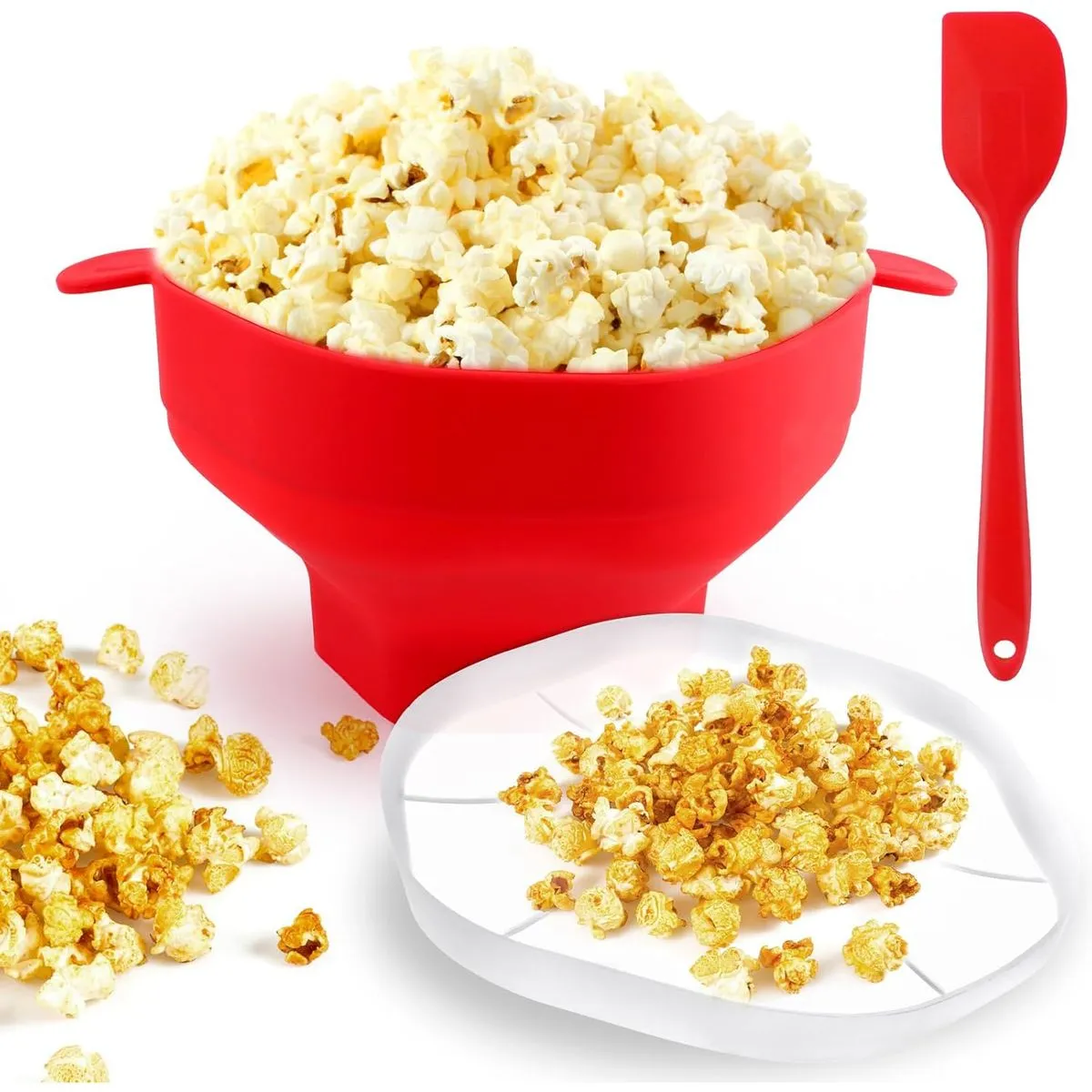 Popcorn Maker Microwave Popcorn Popper Bowl Silicone Collapsible BPA Free