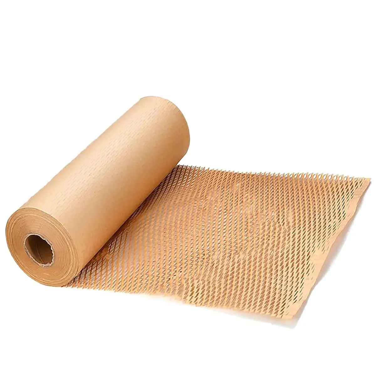Honeycomb Packing Paper Roll Wrap for Moving House Shipping Breakables DIY - Yellow