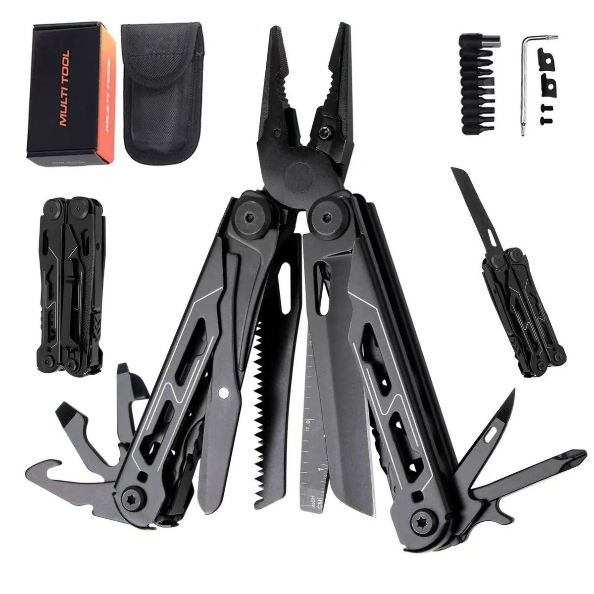 17-in-1 Multitool with Accessory Kit - Black