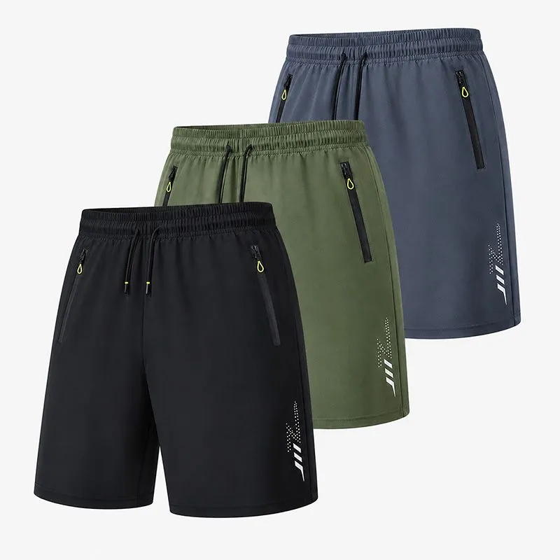 OYY Men's Sports Shorts-Quick Dry With Zip Pockets Running Shorts 3 Pack