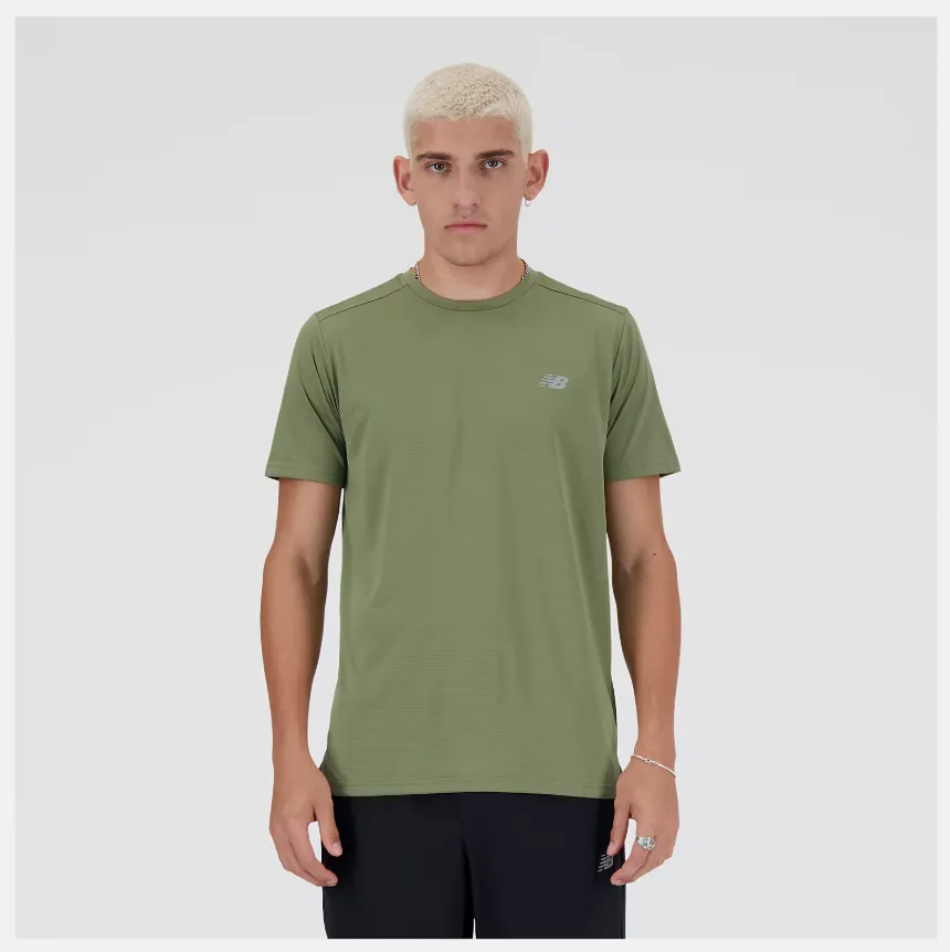 New Balance Men's Sport Essential Short Sleeve Tee - Green
