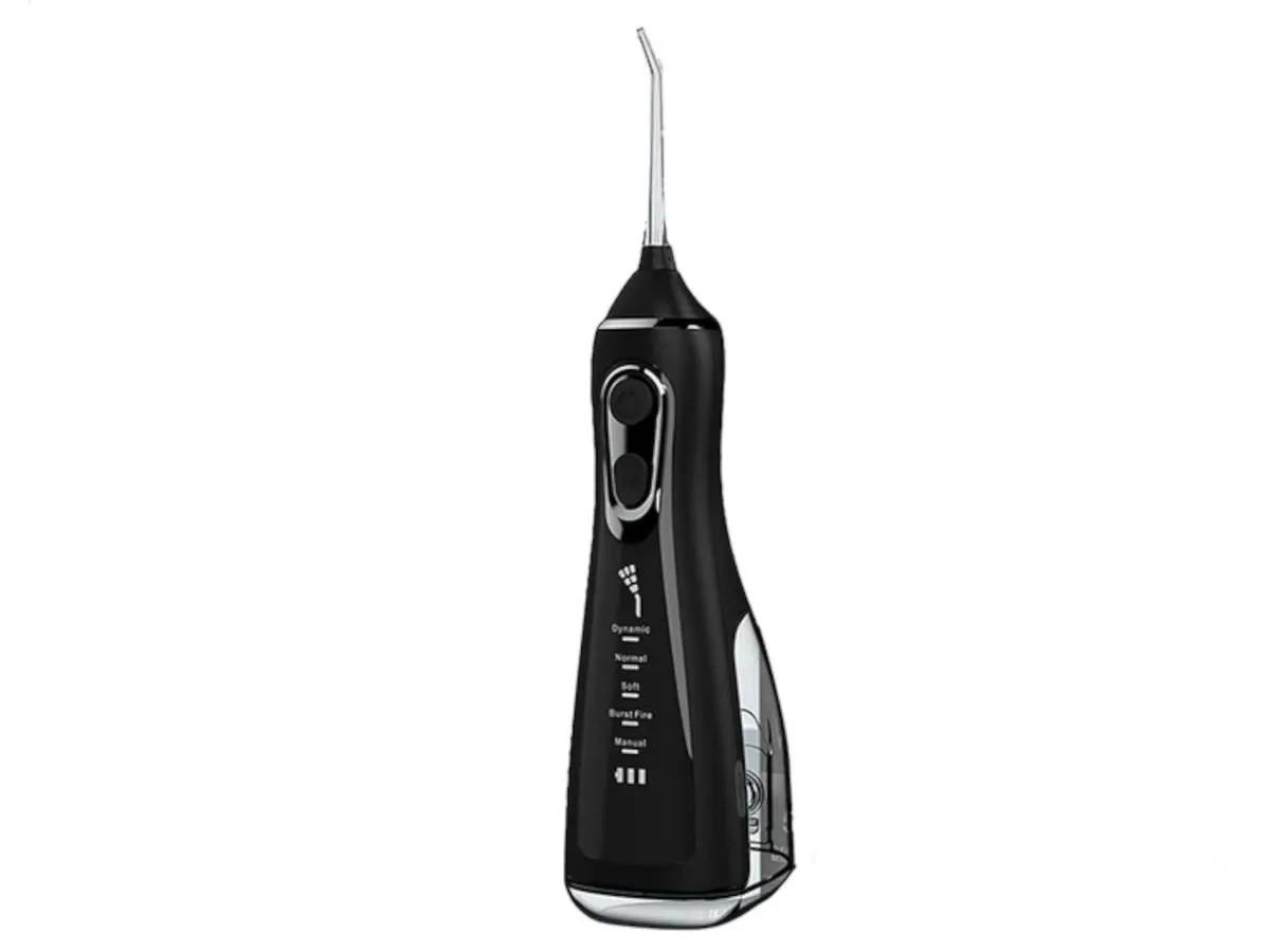 Premium Cordless Oral Irrigator-300ml Power Water Flosser - Black