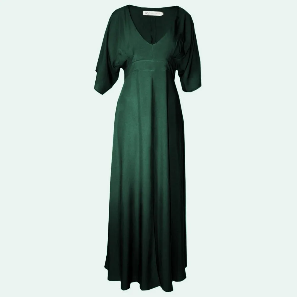 Nucleus Romance Dress in Forest Green