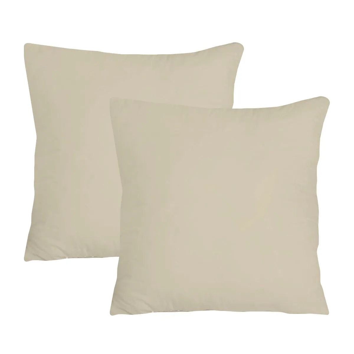 Wonder Towel Luxury Wrinkle Resistant Continental Pillowcases 2-pack - Cream Beige