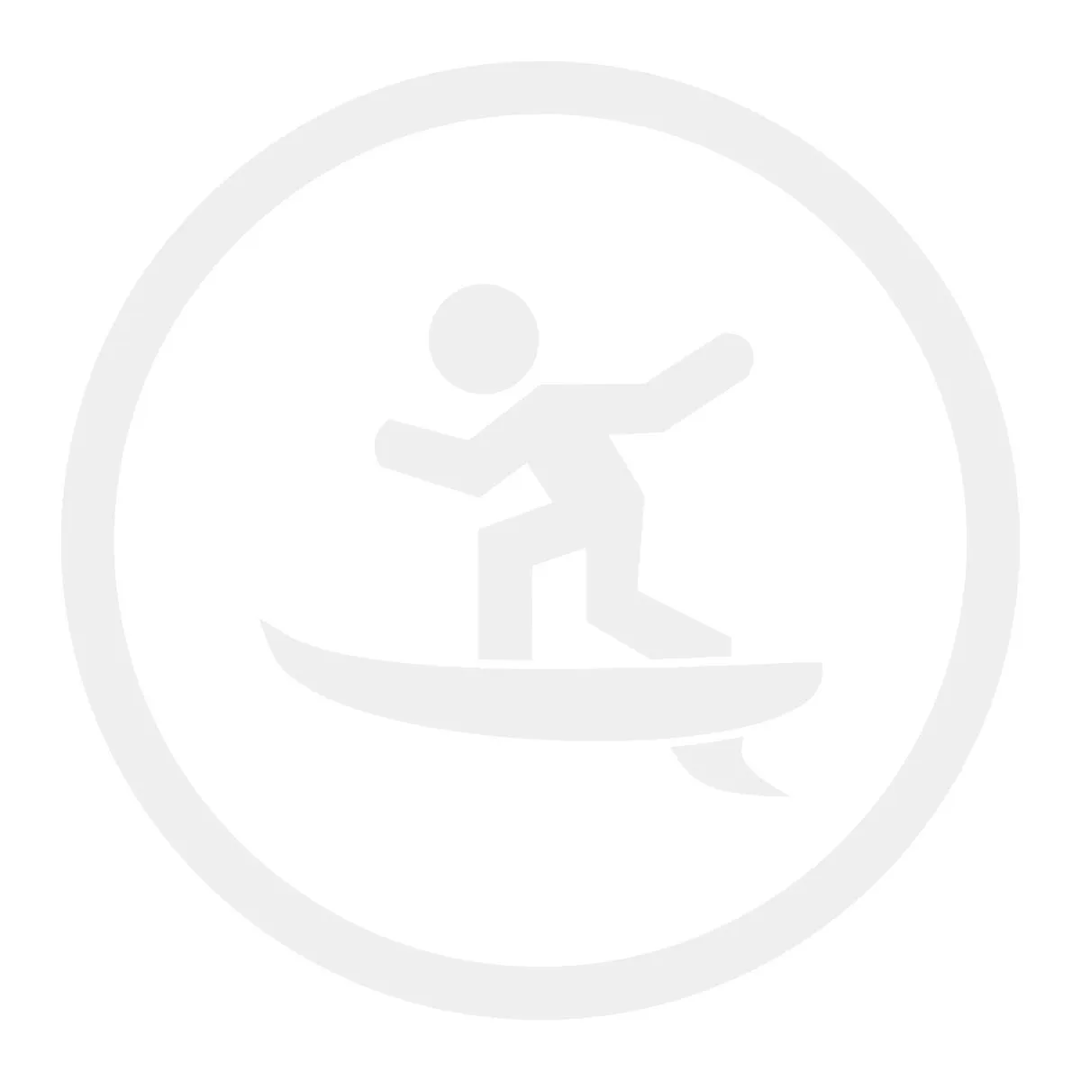 Vehicle Sticker - Surfing - Vinyl Decal - White