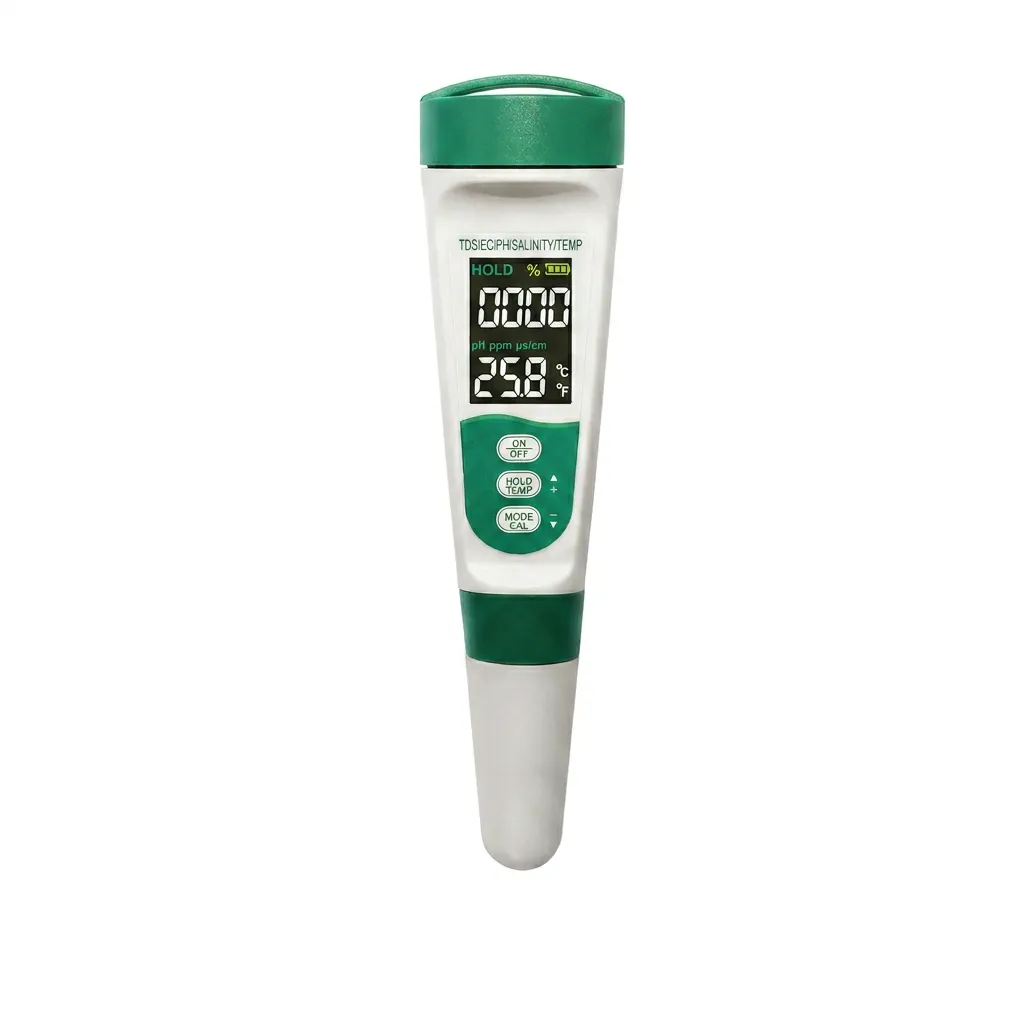 Sumvov 5-in-1 Digital Water Tester TDS EC pH Salinity Temp Meter