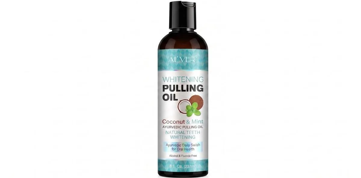 Mint Oil Pulling Mouthwash with Tongue Scraper 2 Pack