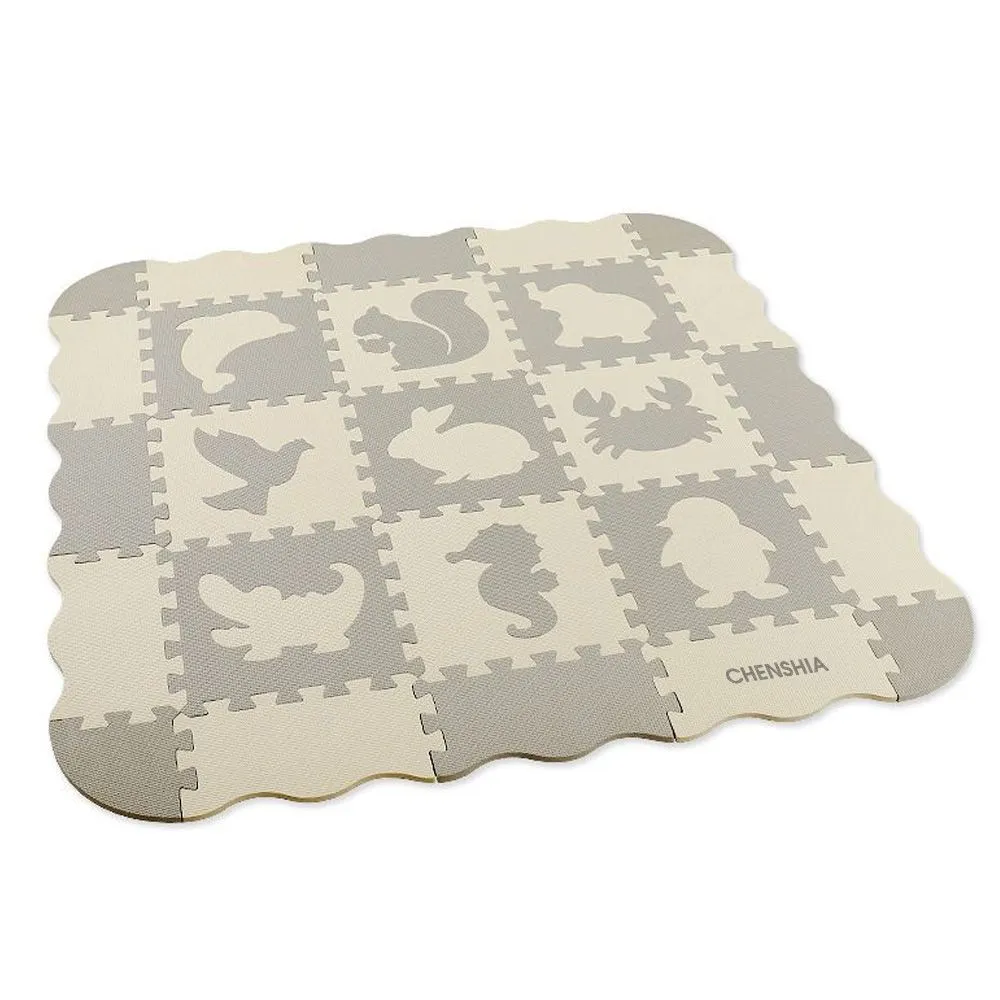 Chenshia Foam Puzzle Play Mat for Toddlers 25 Piece Floor Play Mat