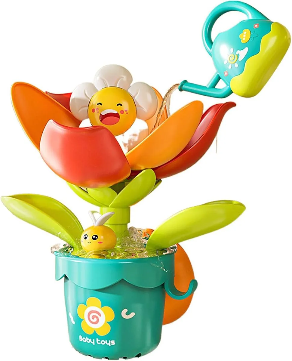 Toddler Baby Bath Educational Toy Pop-Up Flower Sprinkler