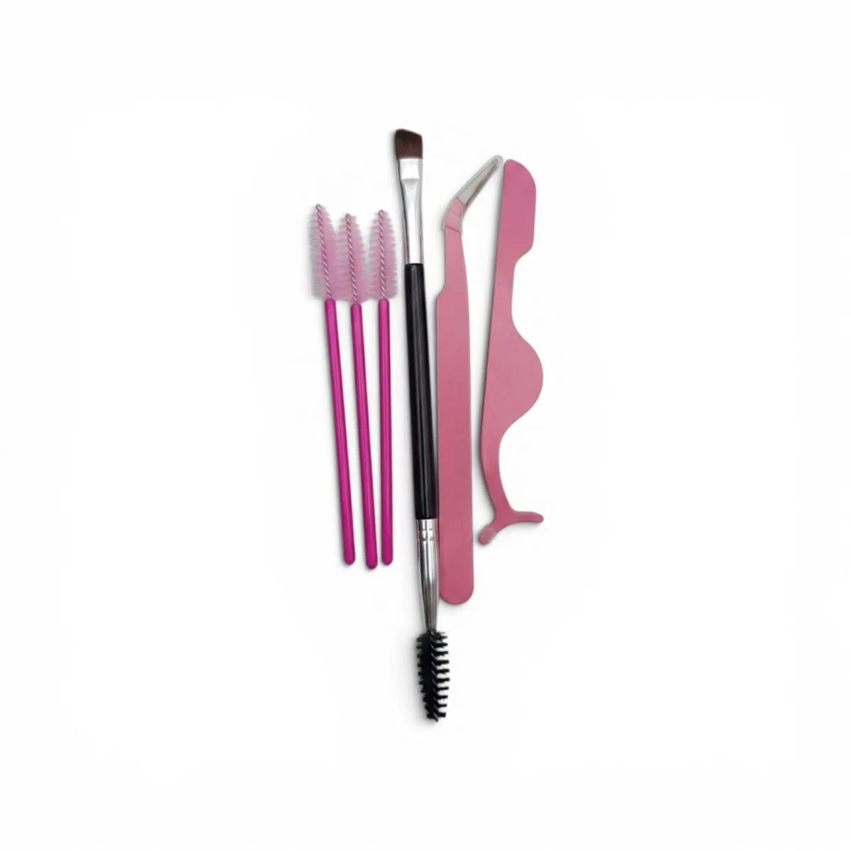 6 Piece Eyelash Extension Application Kit Tweezers, Brush & Lash Tools