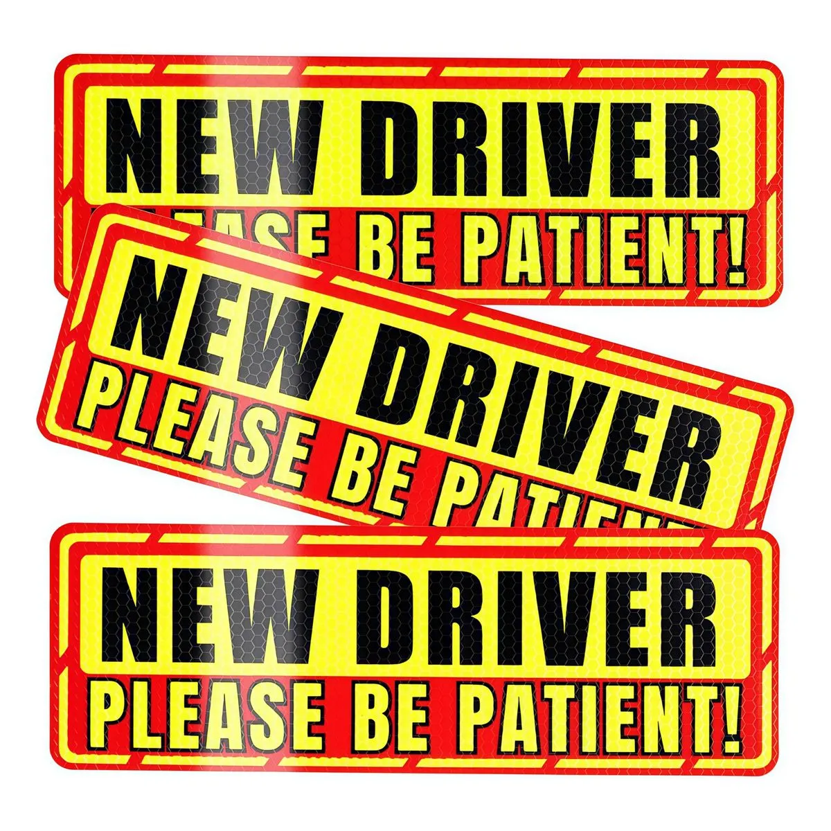 Learner Driver Magnetic Honeycomb Car Signs-Car Exterior Accessories