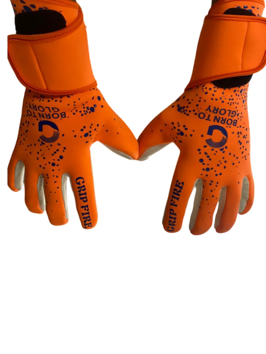 Grip Fire Goalkeeper Gloves (Orange)